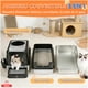 thumbnail image 3 of Set Arenero Gato Cerrado Baño Sanitario Michi Acero Inox Xxl Negro, 3 of 10