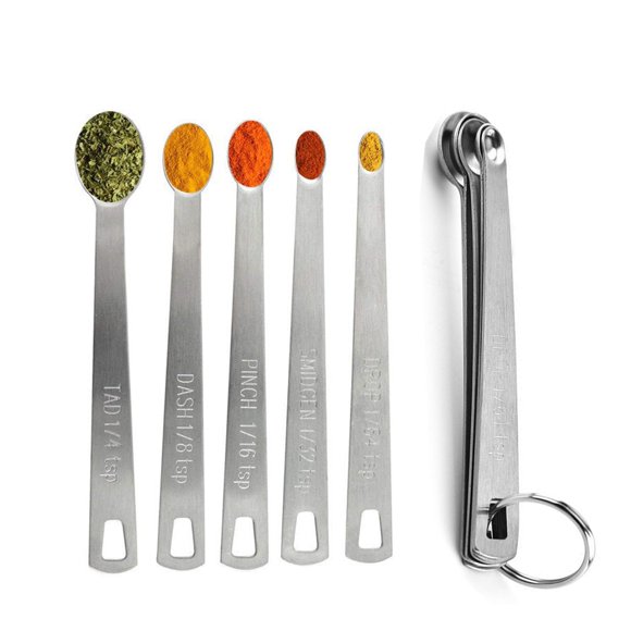 Cucharas Medidoras TallsooU 5 Piezas Acero Inoxidable