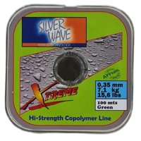 Silver Wave - Nylon De Pesca Transpa Verde 0,35Mm Resisten7,1Kg Bobina100M