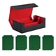 thumbnail image 1 of Caja De Baraja De Cartas Coleccionables, Juguete De Tarjeta De Recolección Fuerte, Estuche Para Tarjetas Deportivas De Cuero PU, Negro, Rojo Con Verde, 1 of 5