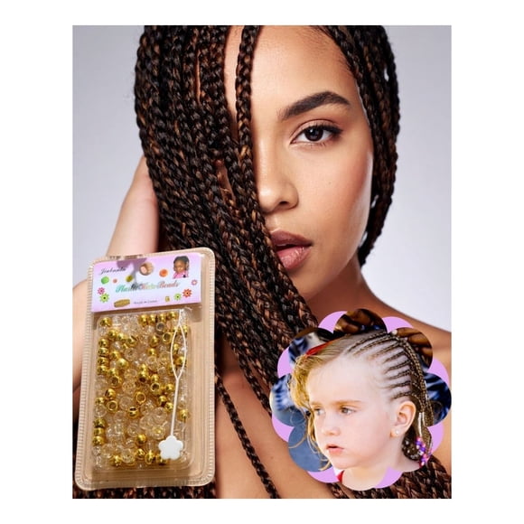 Pack de 100 cuentas o accesorios para trenzas o bisuteria