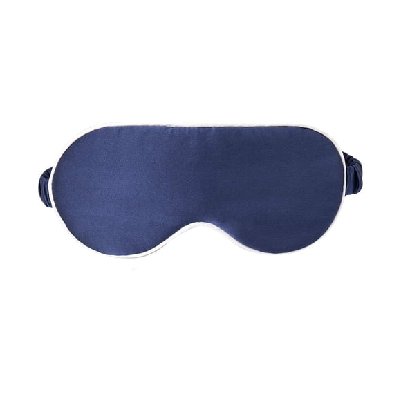 Máscara para Dormir NMM Global de Seda de Morera con Correa Elástica Azul Marino