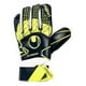 thumbnail image 2 of Guantes De Fútbol Arquero Softground Rf Negro Amarillo T8, 2 of 3