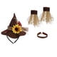 thumbnail image 3 of Disfraz De Fiesta De Halloween, Sombrero, Collar, Guantes Para Mascarada, Carnaval, Cosplay, 3 of 5