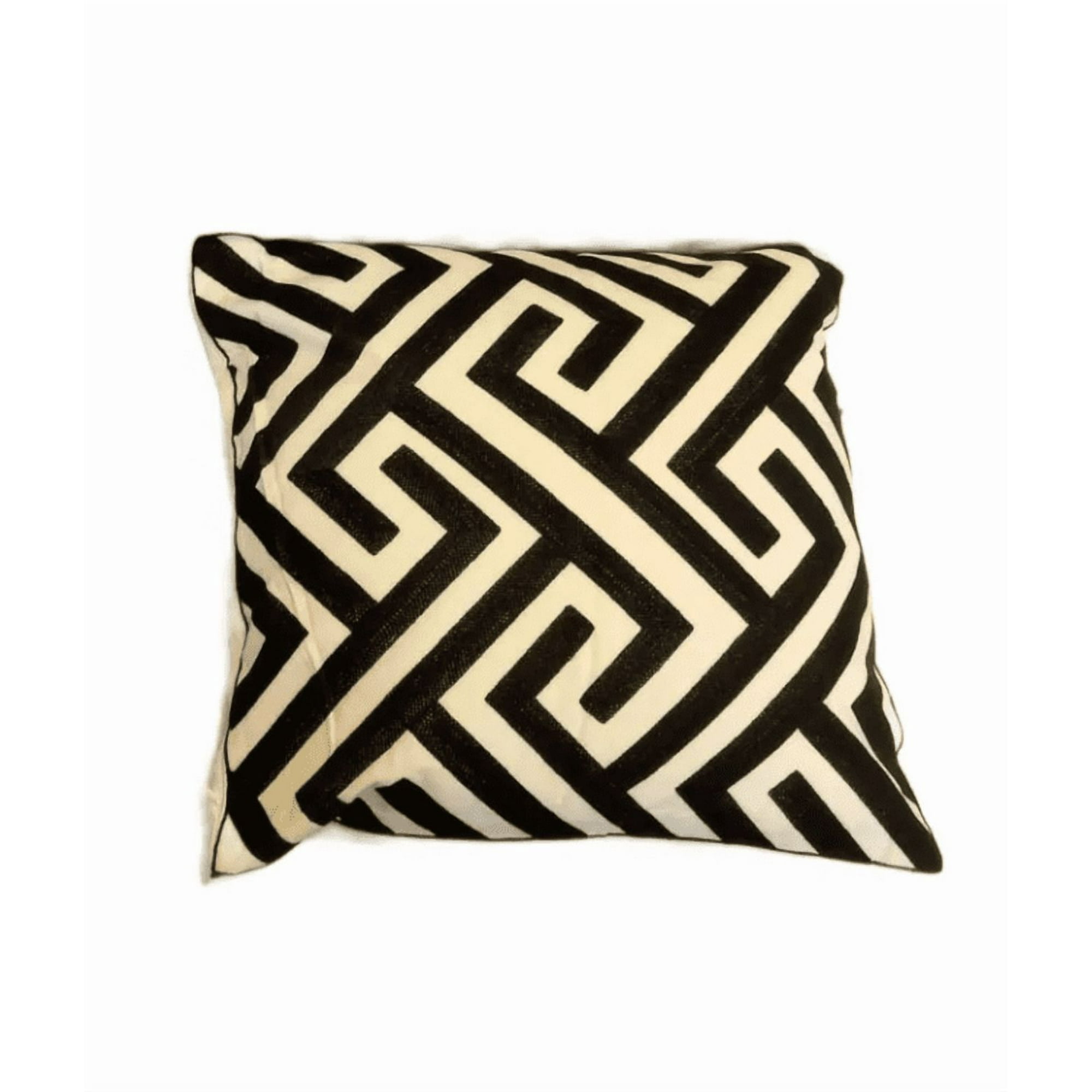 Genérico - Pack De 4 Fundas Para Cojín 45x45 Cm Negro