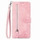 thumbnail image 1 of Flower Leather Phone Case With Zipper Lanyard Storage Bag &Flip Fashion Wallet For Samsung Galaxy Note 20 S20 S21 S22 Plus Ultra S20 S21 FE, 1 of 3