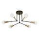 thumbnail image 4 of Lámpara De Techo De 6 Luces Lámpara De Hierro Nórdica Para La Decoración Del Dormitorio Del Hogar Negro Dorado, 4 of 5