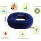 thumbnail image 2 of Cojín ortopédico en forma de anillo de espuma viscoelástica, con forma de donut para aliviar el dolor de hemorroides y coxis, apto para silla de ruedas, asiento de coche, hogar u oficina (azul marino), 2 of 6