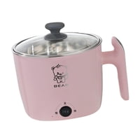 Magideal - Olla Eléctrica Para Ramen De 1,6 L, Multifuncional, Portátil, Mini Olla Para Cocinar Pasta Con Agua, Ideal Para Dormitorio Y Oficina. Rosa