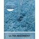 thumbnail image 3 of Alfombra de baño Ruggnovea, color azul, 43 x 60 cm, lavable a máquina, 3 of 7