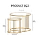 thumbnail image 2 of Mesa de café Nesting Garden para 4 personas, redonda, juego de 2 unidades con vidrio, 2 of 8