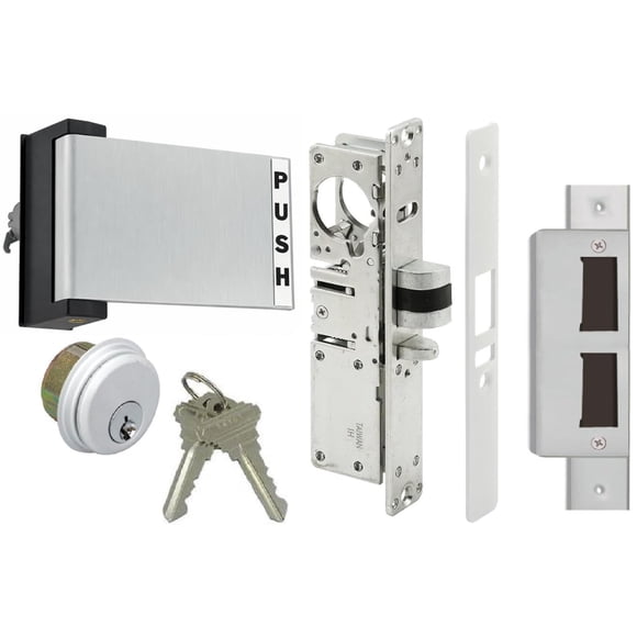 LOCK Pacific Doorware Palanca de Empuje Derecha de Aluminio 2,9 cm