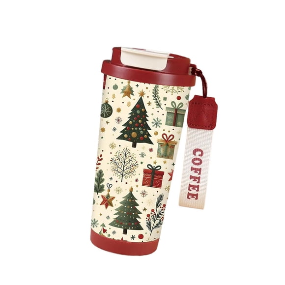 Taza De Café Con Aislamiento Navideño, Botella De Agua Para Picnic, Deportes Al Aire Libre, Senderismo, Estilo A
