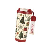 Bothyi - Taza De Café Con Aislamiento Navideño, Botella De Agua Para Picnic, Deportes Al Aire Libre, Senderismo, Estilo A