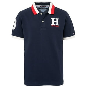 Polo Tommy Hilfiger Para Niños, Azul Marino Mate, Talla 8
