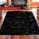thumbnail image 3 of Alfombra Walk on Me de felpa sintética negra 152 × 244 cm rectangular, 3 of 6