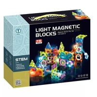 Bloques Magnéticos Con Bolas Iluminadas 75 Piezas Dige Toys