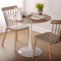 Pandalino - Comedor Moderno Mesa Tulip 80Cm + 2 Silla Windsor | Moderno & Compacto