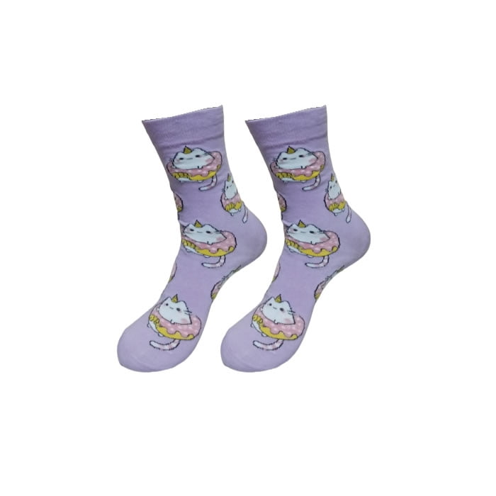 Calcetin Bombin - Calcetín Gatito Unicornio Talla Unica (17-20 Cm)