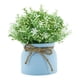 thumbnail image 1 of Pequeñas Plantas Artificiales En Maceta Para Bodas, Oficina, Orquídea Falsa, Flor De Frijol En Maceta Azul., 1 of 5