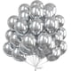 thumbnail image 1 of Globos PartyWoo de plata metalizada, 50 unidades, 30 cm, para decoración, 1 of 6