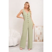 Likeshop - Enterito Premium Largo Primavera Mujer Tela Texturizada Botones 3387