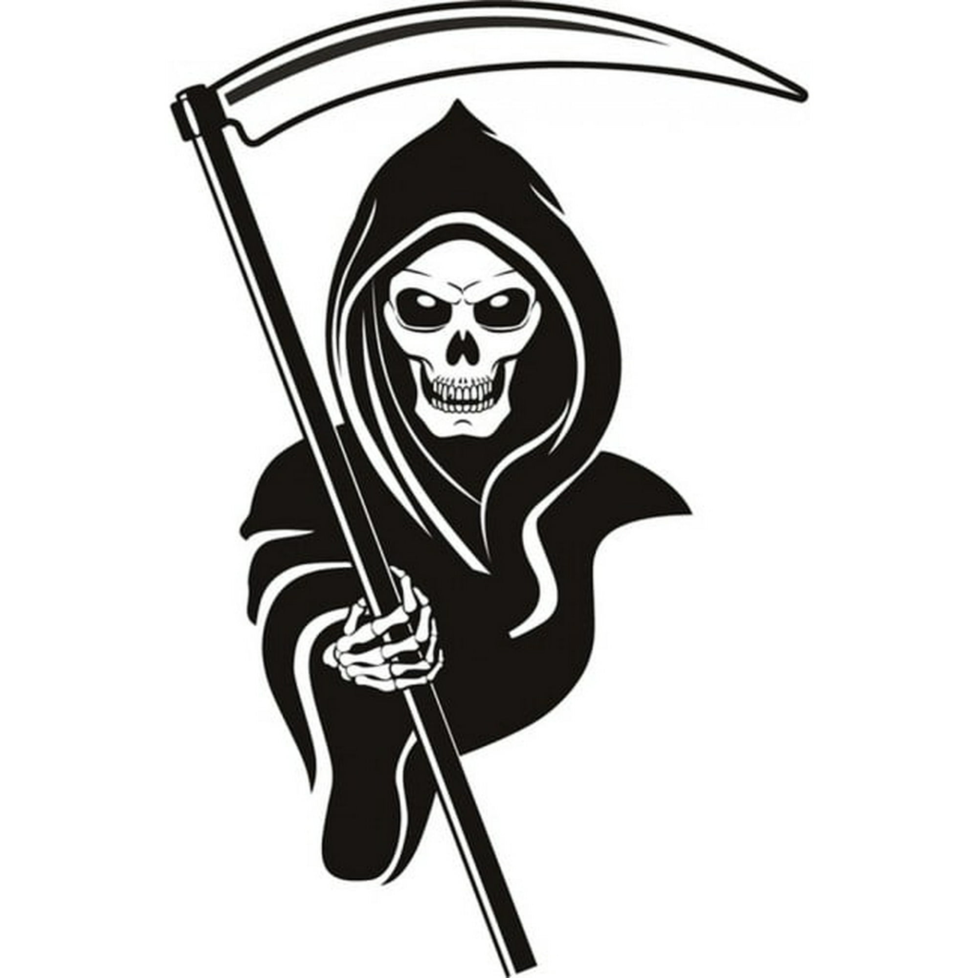 Rienda Libre Graphics - Decomural Grim Reaper Skull Halloween Ws-18635