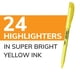 thumbnail image 2 of Iluminador BIC Brite Liner con punta de cincel amarillo x24, 2 of 7