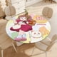 thumbnail image 4 of BEE AND PUPPYCAT-theme Fitted Round Tablecloths Elastic Edged Table Covers Waterproof Table Cloth for Kitchen Holiday Party Tables Decor 120cm, 4 of 6