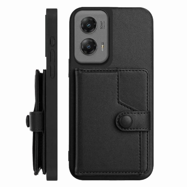 FOXDOCK Funda para Motorola Moto G Stylus 5G 2024 con Bloqueo RFID - Diseño Elegante con Cierre de Botón