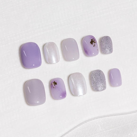 Uñas postizas Sun&Beam Nails forma squoval lila #257 L