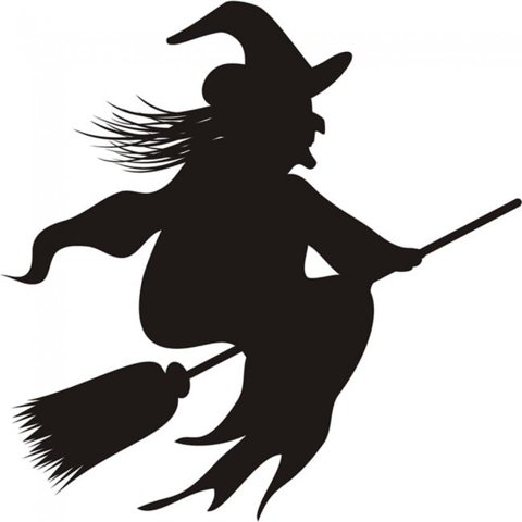 Rienda Libre Graphics - Decomural Scary Witch Halloween Ws-17803