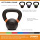 thumbnail image 2 of Kettlebell Power Systems Prime (4.5 kg - 45 kg) Negro Mate, 2 of 4