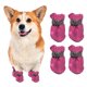 thumbnail image 1 of Uxcell Zapatos para Perros, Botas para Perros, Protector de Patas con Suela Antideslizante de Invierno con Correa Reflectante Impermeable Suave, (4 Piezas, Oxford, Tamaño 3, Rosa), 1 of 7