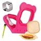 thumbnail image 1 of Sandwichera LEPCY para sándwiches sin corteza, sellador y cortador, rosa rojo, 1 of 6