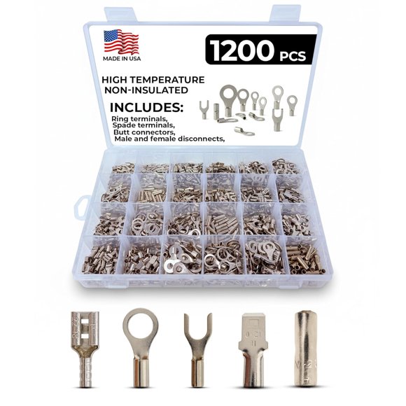 Conectores Crimp de Alta Temperatura ShercoAuto, 1200 Piezas, 900 °F