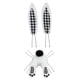 thumbnail image 5 of Kit De Corona De Decoración De Pascua Lindo Conejito Con Orejas Guirnalda De Bricolaje A Cuadros En Blanco Y Negro, 5 of 5
