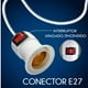 thumbnail image 2 of Soquete E27 con Enchufe Interruptor Cable 5 metros, 2 of 4