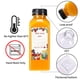 thumbnail image 2 of Botellas de jugo SUPERLELE de plástico de 12 onzas con tapas, 20 unidades, transparentes, 2 of 7