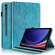 thumbnail image 1 of Funda con relieve del Árbol de la Vida para tablet Samsung Galaxy Tab S10 FE Plus(2025) con soporte, ranuras para tarjetas y soporte para lápiz óptico. Azul, 1 of 6