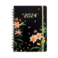 Bothyi - 2024 Planner A5 Libro De Citas De 12 Meses Para La Oficina Regalos Año Nuevo Fower