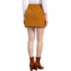 thumbnail image 3 of INSPIRE CHIC Falda de Mujer Regreso a Clases Pana Cintura Alta Botón Decorativo Falda Línea A Mini Camel L, 3 of 6
