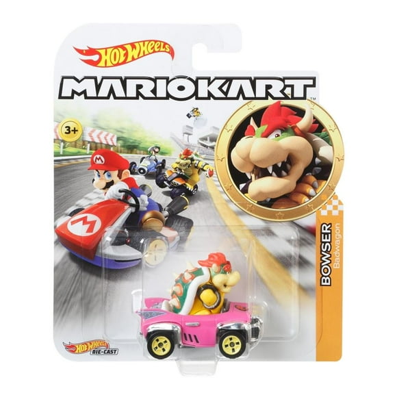 Vehículo a Escala Hot Wheels Mario Kart 1:64 Bowser