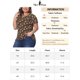thumbnail image 5 of Agnes Orinda Camisetas de Talla Grande para Mujeres Estampado Floral Manga Corta Cuello Redondo Suelta Casual Básica Camiseta 3X Marrón, 5 of 5