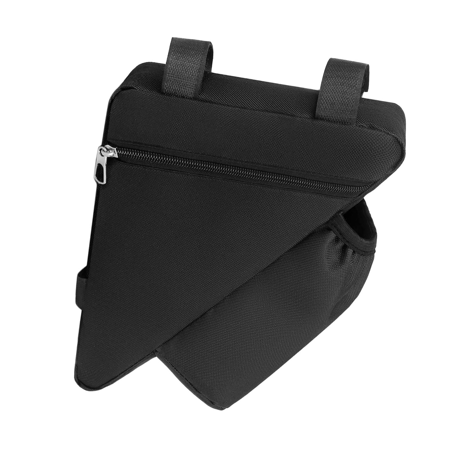 Ioensy - Bolsa De Cuadro De Bicicleta Bolsa De Almacenamiento De Bicicleta Ligera Para Accesorios De Bicicletas De Montaña Negro Con Bolsa