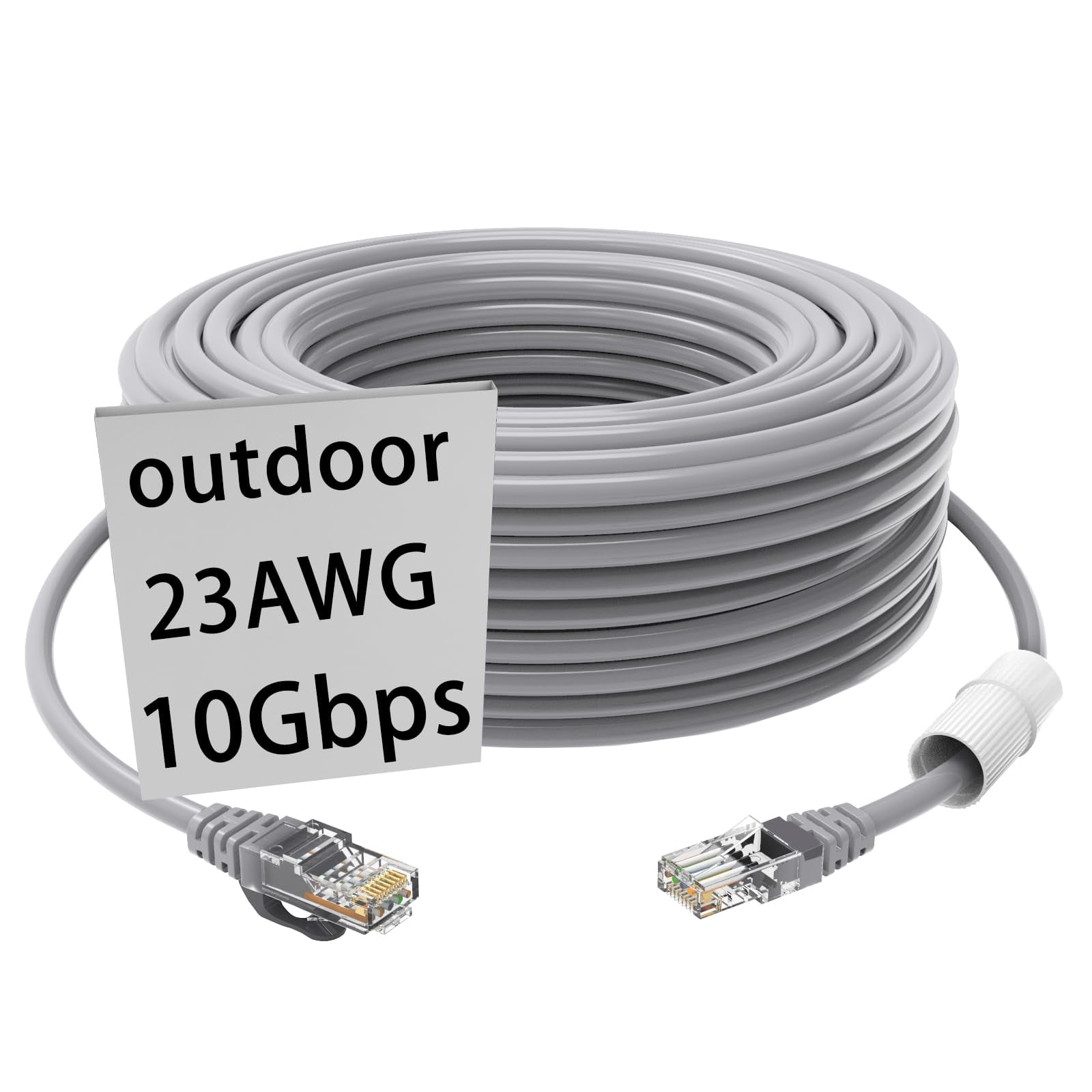 Cable Ethernet Gwfiber Cat 6 De 30 M (100 Pies), Resistente Al Agua