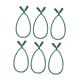 thumbnail image 2 of 6 Piezas De Guirnaldas Navide?as Para Decoración Del Hogar, Lazos Trenzados Para Calcetines, Escaleras, Color Verde, 2 of 5
