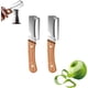 thumbnail image 1 of Pelador verduras 2 pack abridor botellas mango madera acero inoxidable, 1 of 7