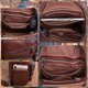 thumbnail image 3 of Bolso Bandolera CENUNCO de Cuero Cruzado Marrón Oscuro, 3 of 6