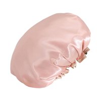 Ioensy - Gorro De Ducha Reutilizable Capa Impermeable Gorro De Baño Para Salón Niñas Señoras Champán